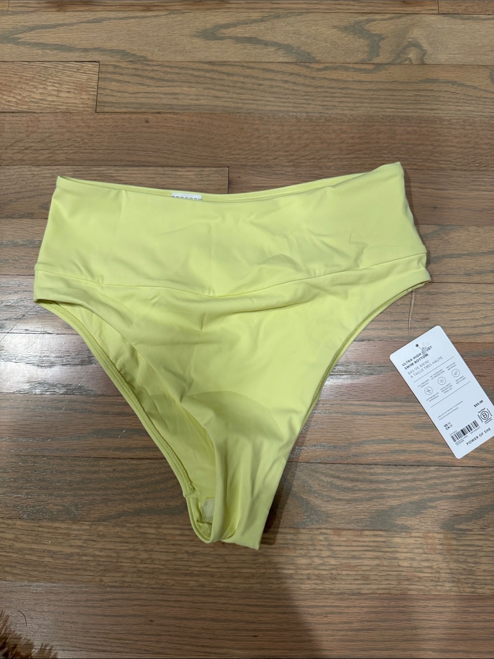 Athleta High-Waist Bikini Bottoms in Lemon